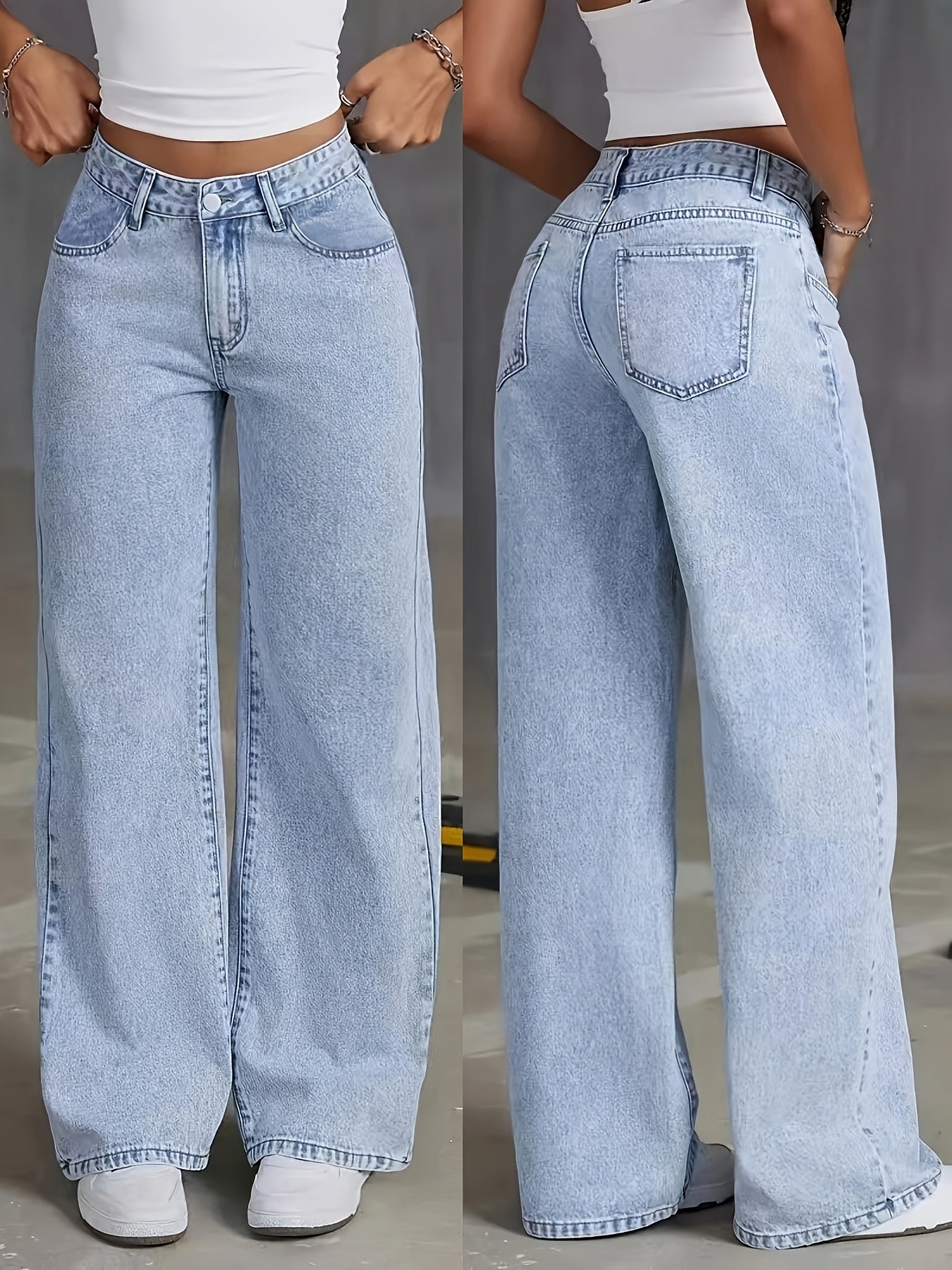Philippa | Women's Trendy High-Waisted Denim Jeans