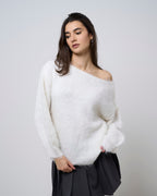 Adalisa | Women's White Knit Sweater