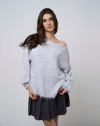 Adalisa | Women's Grey Knit Sweater