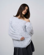 Adalisa | Women's Grey Knit Sweater
