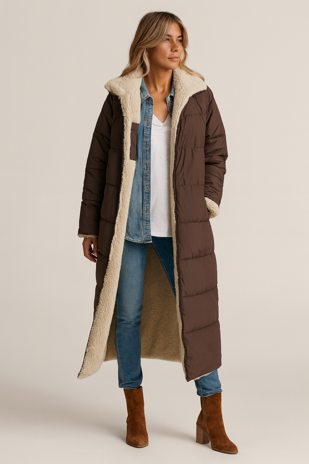 Sascha | Women's Elegant Reversible Coat