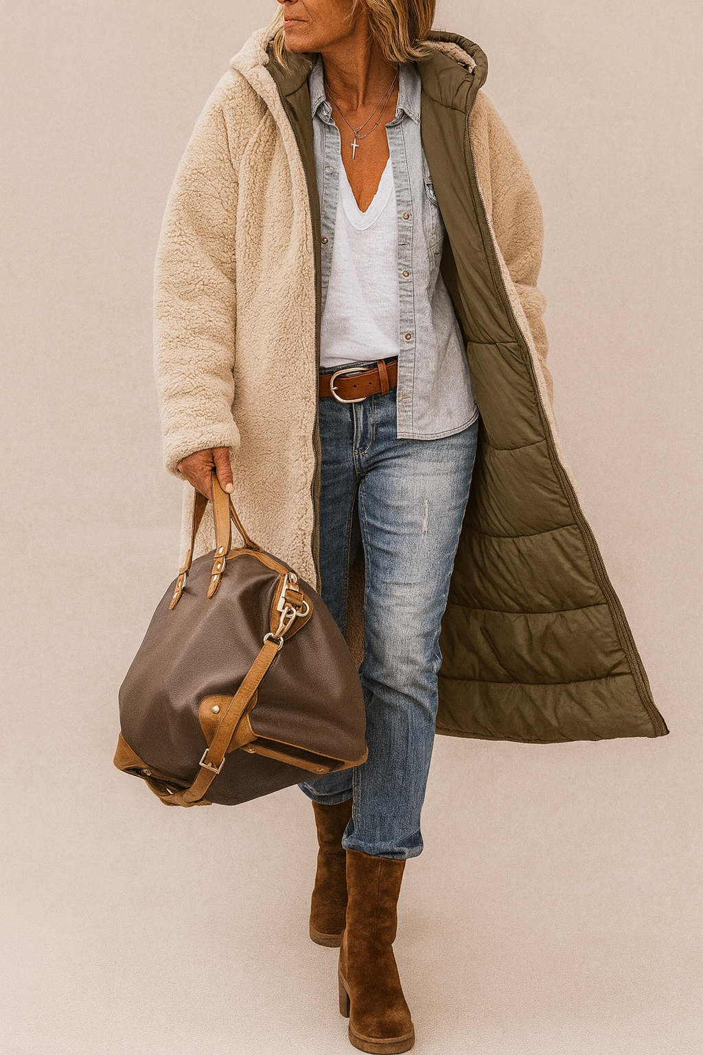 Sascha | Women's Elegant Reversible Coat