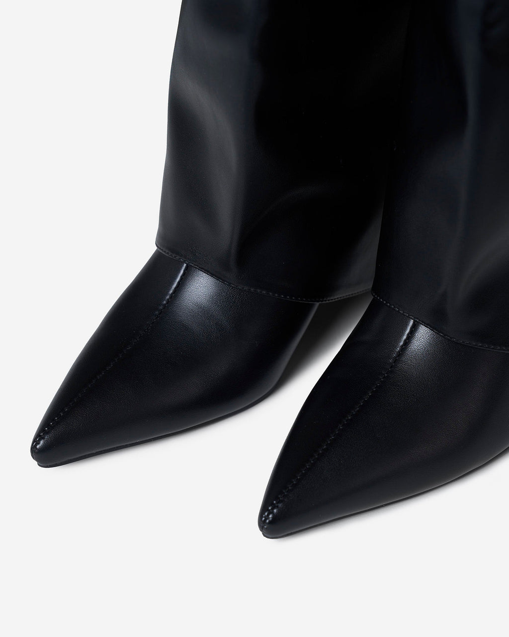2-in-1 Knee & Ankle Boots - Black
