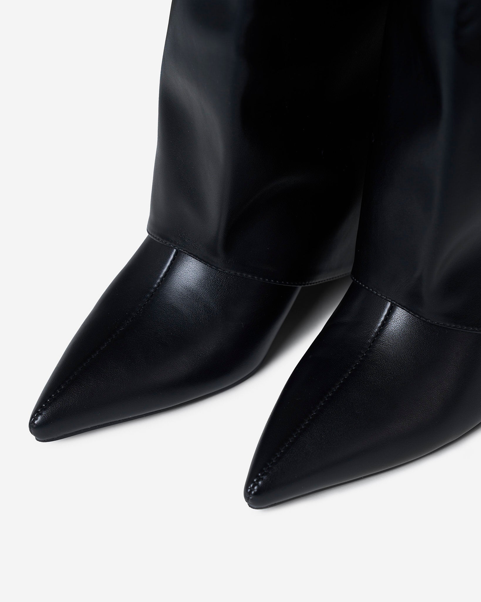 2-in-1 Knee & Ankle Boots - Black