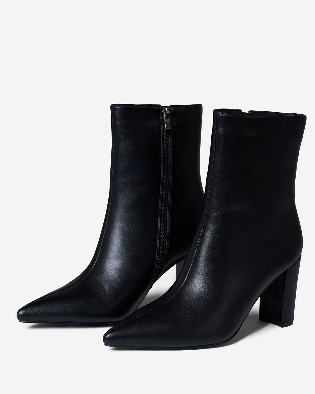 2-in-1 Knee & Ankle Boots - Black