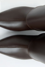 Barfin Leather knee high boots - Dark Brown