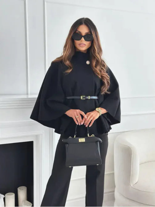 Sanna | Women's Elegant Coat with Fitted Belt