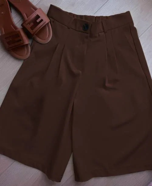 Women's Chic Oversized Blazer & High-Waist Shorts Set