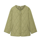 Women's Black Quilted Long-Sleeve Winter Jacket